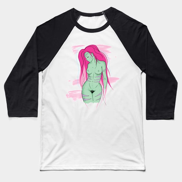 Feminine Baseball T-Shirt by nannasaidno